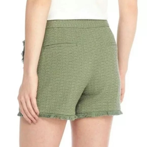 Green Tweed Shorts - Picture 2 of 12